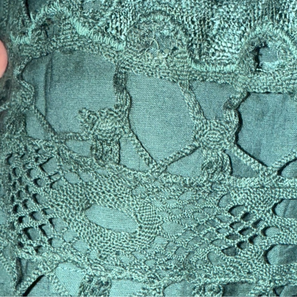 Ulla Johnson Shivani Crochet Midi Dress Size 0 | Khadi Cotton Silk | Boho Lace - Picture 4 of 9